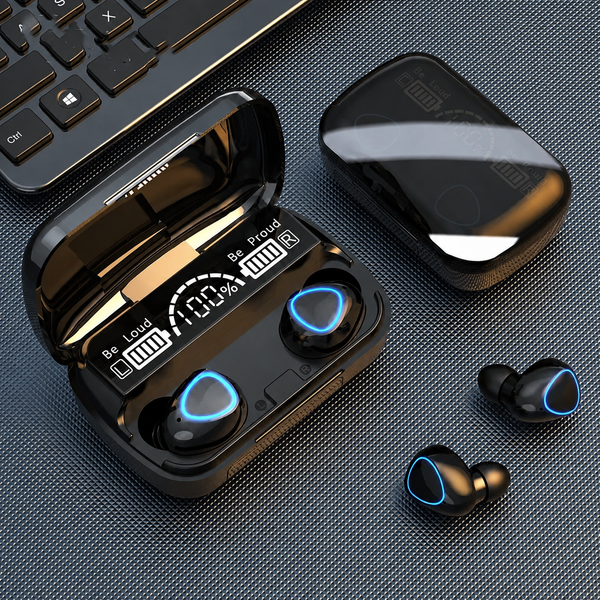 Black Aux Input 10 Earbuds