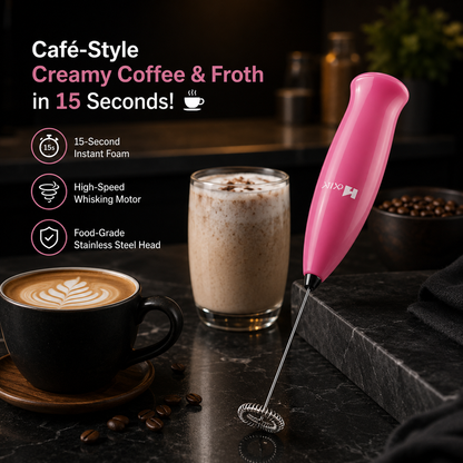 Electric Milk Frother for Coffee, Matcha, Chocolate