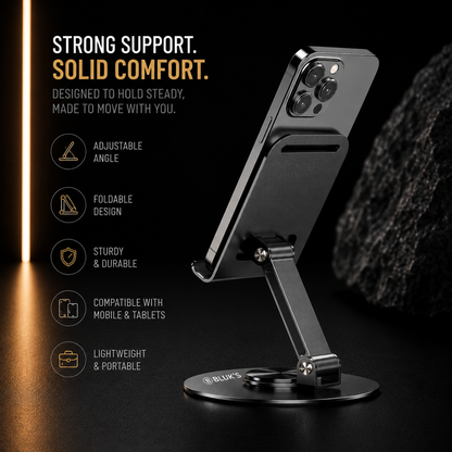Adjustable Mobile Table Stand for Office & Home Use