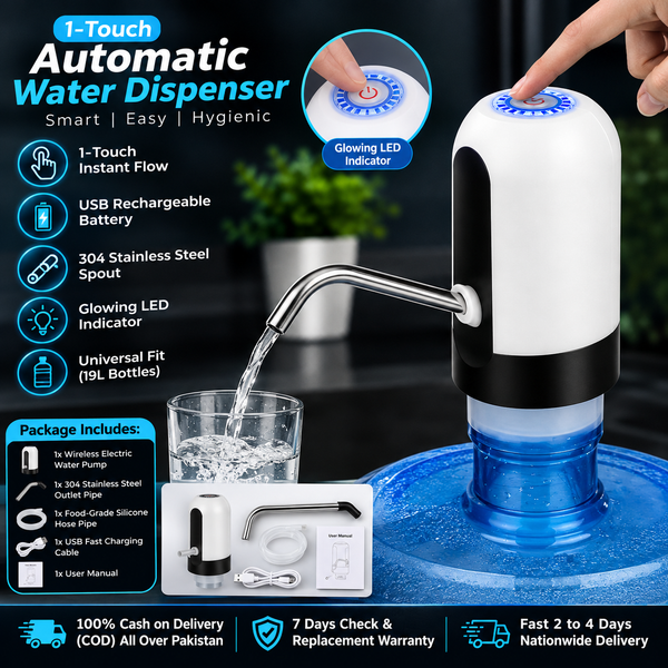 Electric Water Pump White Black ABS Stainless Steel