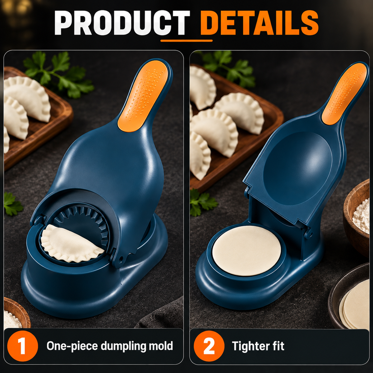 Multicolor Dumpling Mould Kit 1Pc Plastic Kitchen Essential