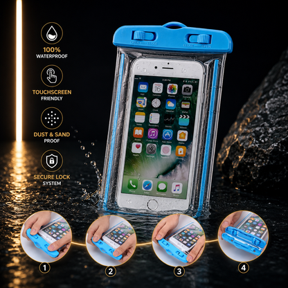 Waterproof Phone Pouch Multicolor Plastic Durable