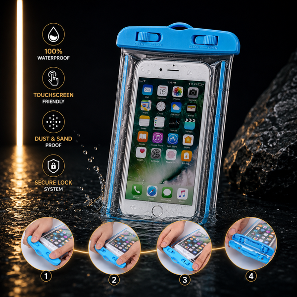 Waterproof Phone Pouch Multicolor Plastic Durable