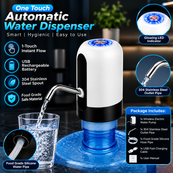 Electric Water Pump White Black ABS Stainless Steel
