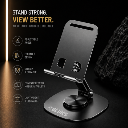 Adjustable Mobile Table Stand for Office & Home Use